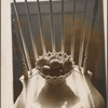 Still life: dish of lemons on chair.