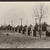 Steelmill workers' company houses and outhouses. Republic Steel Company, Birmingham, Alabama