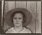 Lucille Burroughs, daughter of a cotton sharecropper. Hale County, Alabama