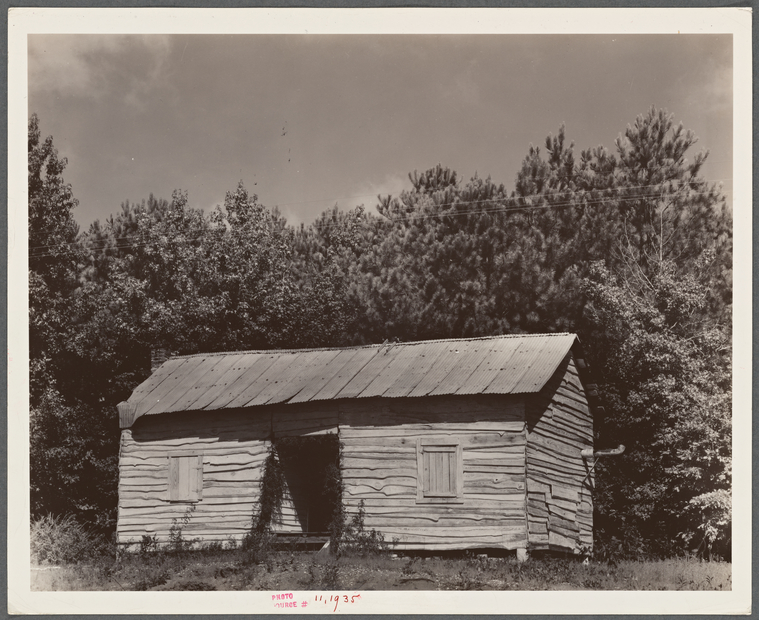 Negro cabin. Hale County, Alabama NYPL Digital Collections