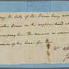Undated correspondence