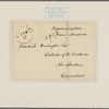 Undated correspondence