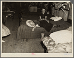 Flood refugees in canning factory used by the Red Cross as a relief station. Mayfield, Kentucky