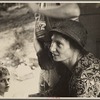 Farm woman in conversation with relief investigator, West Virginia