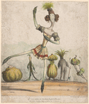 Melle. Fitz-James, de l'Académie royale de musique, rôle d'une asperge dans un ballet de légumes