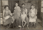 Sharecropper Bud Fields and his family at home. Hale County, Alabama