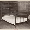 Part of the bedroom of Floyd Burroughs' cabin. Hale County, Alabama