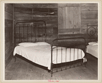 Part of the bedroom of Floyd Burroughs' cabin. Hale County, Alabama
