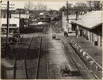 View of railroad station. Edwards, Mississippi
