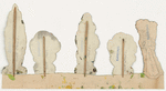 Woodland scenery cut-outs