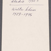 Grace Hartigan's Essex St. studio.