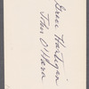 Grace Hartigan & John O'Hara [sic, Frank O’Hara]
