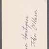 Grace Hartigan & John O'Hara [sic, Frank O’Hara]