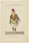 Costume de Montjoie, rôle d'Ackbar, dans L'île des pirates, ballet, Académie royale de musique, actes II, III