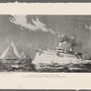 The Kaiser's steam yacht Hohenzollern at the Kiel Regatta. From the painting by H. Bohrdt--by permission of the Berlin Photographic Company, 14 East 23d St., New York