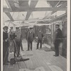 Un Épisode de la semaine des régates, a Kiel. Au bord du yacht du prince de Monaco, après un déjuner auquel assistait M. Étienne, ancien ministre de la Guerra français, l'empereur d'Allemagne est photographié "en couleurs" par le lieutenant de vaisseau Bourée, aide de camp du prince. Lieutenant de vaisseau Bourée. Prince de Monaco. M. Eugène Étienne. L'empereur Guillaume II