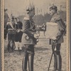 Zum 25 jährigen Regierungsjubiläum Kaiser Wilhelm's II. Neueste Aufnahme Kaiser Wilhelms: Der Kaiser erlediat dringende Staatsgeschäfte während der Frühiahrsparade auf dem Tempelhofer Feld zu Berlin, 2. Juni 1913