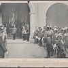 Inauguration du monument de gravelotte par Guillaume II, le 11 Mai. [Captions under individual persons:] L'empereur. Le statthalter. 