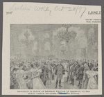 Reception in honor of Emperor William of Germany, at the Royal Castle, Budapest.--Illustrirte Zeitung