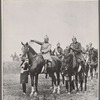 Von den Kaisermanövern in Westfalen: Der Kaiser und der Generalstabschef v. Miltke auf dem Gefechtsfeld