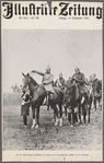 Von den Kaisermanövern in Westfalen: Der Kaiser und der Generalstabschef v. Miltke auf dem Gefechtsfeld