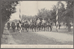 Un document historique: L'empereur d'Allemagne et les officiers de la Mission Française au camp de Doberitz pres Berlin, pendant les manoeuvres de Juin. [Captions under individual people:] S.M. Guillaume II. Général de Lacroix. Colonel Chabaud. Capitaine des Vallières. Lieutenant Caillot