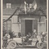 L'incident du col de la Schlucht. L'empereur Guillaume II s'arrête à cinquante mètres de la frontière, au chalet Hartmann: au balcon flottent les drapeaux français et allemand entre-croisés. Phot. de M. Victor Adrien. -- Voir l'article page 187