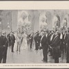 Der besuch Kaiser Wilhems am österreichischen Kaiserhofe: Beim Konzert des Wiener Männergesangvereins in der Galerie des Schlosses Schönbrunn. Gezeichnet von W. Gause