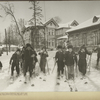 Children skiing in Petrovsk- Razumovsk (Moscow)