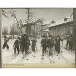 Children skiing in Petrovsk- Razumovsk (Moscow)