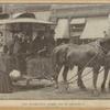 The antiquated horse car on Broadway