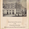 New Bank Building of the United States Mortgage & Trust Company under construction at the southwest corner of Broadway and 73rd Street, New York