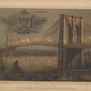 Night view of the New York and Brooklyn Bridge