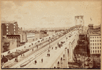 New York Approach to the Brooklyn Bridge; Columbia Bicycle; Schmolze Bros & Hildenbrand Lithographers