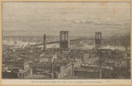 View of the Bridge from New York--after a photograph by Theodore Gubelman