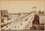 New York Approach to the Brooklyn Bridge; Columbia Bicycle; Schmolze Bros & Hildenbrand Lithographers