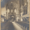 St. George's Episcopal Church interior view with Christmas decorations