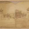 Equestrian Statue of Washington in Union Square (SE corner); Everett House Hotel