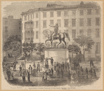 Bronze statue of General Washington in Union Square, New York