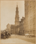 St John's Chapel & Rectory; horses & wagons