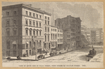 View of south side of Wall Street, from corner of William Street, 1866