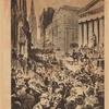 Wall Street during the Panic of 1884, as pictured in Harper's Weekly