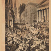 Wall Street during the Panic of 1884, as pictured in Harper's Weekly