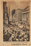 Wall Street during the Panic of 1884, as pictured in Harper's Weekly