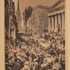 Wall Street during the Panic of 1884, as pictured in Harper's Weekly