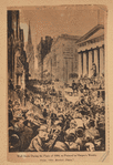 Wall Street during the Panic of 1884, as pictured in Harper's Weekly