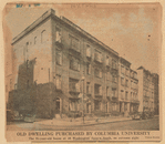 Old dwelling purchased by Columbia University 