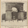 The famous Washington Arch and midwinter surroundings  