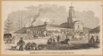 Representation of the famous Washington Market, New York City