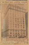 The fifteen-story and penthouse apartment building at 825 West End avenue, northwest corner of 100th street...